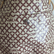Load image into Gallery viewer, Coach "Leah" Coated Canvas Hobo Large Crossbody Tote Bag Two Bag Charms
