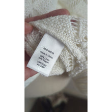 Load image into Gallery viewer, Boho Diamond Midi Open Knit Linen Cardigan Women's Large