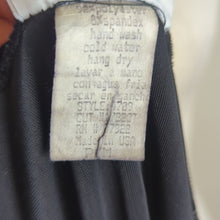 Load image into Gallery viewer, Vintage 90's / Y2K Black Velvet Top Silver Shimmer Women's MP