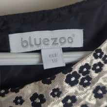 Load image into Gallery viewer, Fit & Flare Metallic Floral Formal Dress Girls Size 7/8