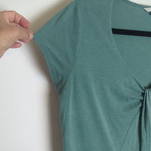 Load image into Gallery viewer, Boden Basic V-Neck Gathered Top Lyocell & Cotton Women's 10