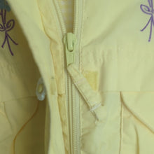 Load image into Gallery viewer, Vintage Hooded Jacket with Floral Embroidery & Buttons Checkered Lined Girls 4T