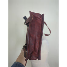 Load image into Gallery viewer, Vintage Collegiate Leather Messenger Bag Crossbody Western Traveler