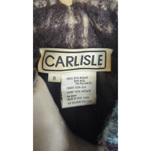 Load image into Gallery viewer, Vintage Mod Mohair Silk Wool Teal & Brown Plaid Lined Jacket Women's Size 8