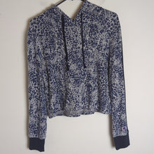 Load image into Gallery viewer, Y2kChampion So Soft Knit Blue Animal Print Loungewear Crop