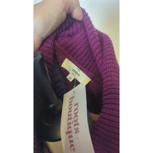 Load image into Gallery viewer, Cozy Tristan Sweater Plum Wide Sleeves Medium