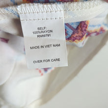 Load image into Gallery viewer, Boho Lightweight Pull Over Top With Crochet Lace Smocked Details Medium