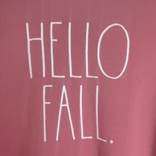 Load image into Gallery viewer, Rae Dunn Hello Fall. Long Sleeve Pullover Stretch Jersey Knit Women's Small