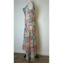 Load image into Gallery viewer, Boho Fairy Sheer Floral Midi/Max Beaded Sequined Dress Small