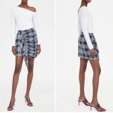 Load image into Gallery viewer, NWOT Zara Women Asymmetrical Ruffled Academia Skirt Women's Size M