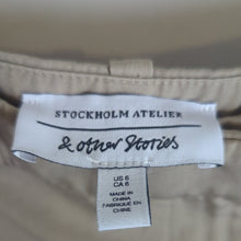 Load image into Gallery viewer, Stockholm Atelier Gorpcore Mini Pencil Skirt Khaki With Pockets Women's Size 8