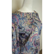 Load image into Gallery viewer, Silk Quite Money Vintage Inspired Paisley Pullover Knit Top Large