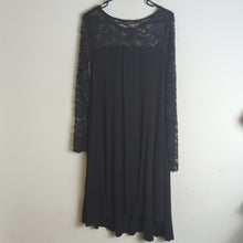 Load image into Gallery viewer, Whimsigoth Black Laced Hi-Lo Dress with Pockets Women's Size Small