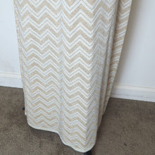 Load image into Gallery viewer, 90's Y2K Chevron Maxi Metallic Shirt Dress Sleeveless Resort Glam Size L