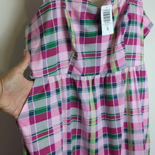 Load image into Gallery viewer, NWT Preppy Pin-Up Mini Poplin Tiered Ruffle Strap Dress Women's Size 10