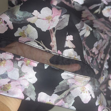 Load image into Gallery viewer, Whimsical Fairy Fit & Flare Dress Black Iridescent Flowers Women's 18/20