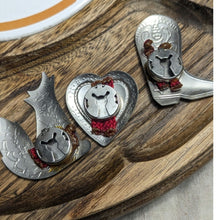 Load image into Gallery viewer, Vintage Western Button Covers Southwestern Wolf Heart Cowboy Boot