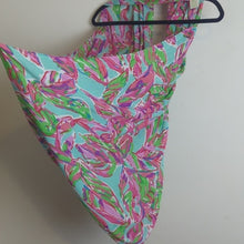 Load image into Gallery viewer, Lilly Pulitzer Infinity Scarf Pink Turquoise Style #4628 Tropical Resort Wear