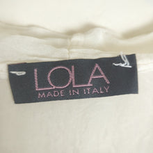 Load image into Gallery viewer, Lola Made in Italy White Butterfly Print Sheer Blouse Size Small