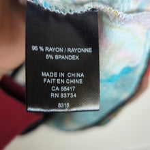 Load image into Gallery viewer, Patchwork Art to Wear Stretch Asymmetrical Pull-Over Tunic Women Size Large