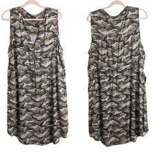Load image into Gallery viewer, Mini Challis Zip-Front Shirt Dress Camp Women's Size 2X