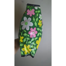 Load image into Gallery viewer, Vintage 70's Hippie Floral Vinyl Tote Bag Handbag Medium