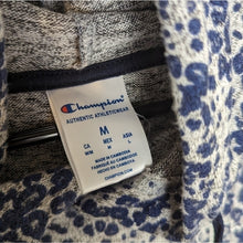 Load image into Gallery viewer, Y2kChampion So Soft Knit Blue Animal Print Loungewear Crop