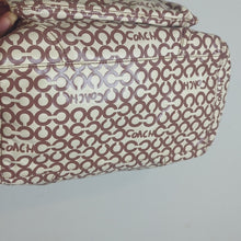 Load image into Gallery viewer, Coach "Leah" Coated Canvas Hobo Large Crossbody Tote Bag Two Bag Charms