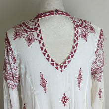Load image into Gallery viewer, Free People Embroidered Boho Gauzy Knit Dress Women's Size Small