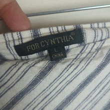 Load image into Gallery viewer, Handkerchief Fringe Hem Midi Assemetrical Linen Viscose Skirt Women's Size L