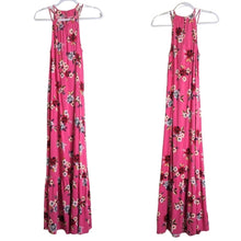 Load image into Gallery viewer, LOFT NWOT Zinnia Halter Tropical Pink Floral Maxi Dress Women's Size Medium
