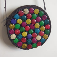 Load image into Gallery viewer, Women's Boho Round Coin Beaded Colorful Crossbody Bag