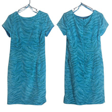 Load image into Gallery viewer, 100% Silk Mermaidcore Sheath Dress 3/4 Zip Women's Size 8