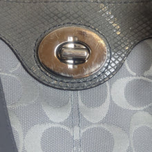 Load image into Gallery viewer, Coach F16542 Penelope Gray Signature Canvas Turnlock Satchel Tote