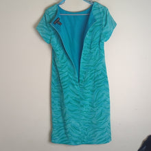 Load image into Gallery viewer, 100% Silk Mermaidcore Sheath Dress 3/4 Zip Women's Size 8