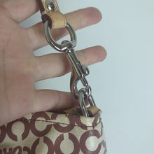 Load image into Gallery viewer, Coach "Leah" Coated Canvas Hobo Large Crossbody Tote Bag Two Bag Charms
