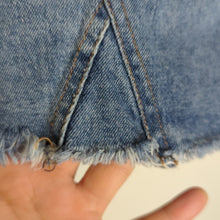 Load image into Gallery viewer, Y2K Altar'd State Denim Mini Skirt Frayed Hem Women's Size Medium