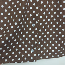 Load image into Gallery viewer, 1970's Vintage Mod Lane Bryant Polkadot Button Down Blouse Women's Size M