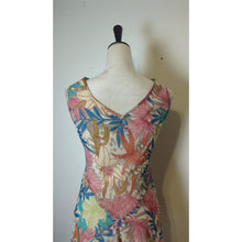 Load image into Gallery viewer, Boho Fairy Sheer Floral Midi/Max Beaded Sequined Dress Small