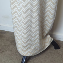 Load image into Gallery viewer, 90's Y2K Chevron Maxi Metallic Shirt Dress Sleeveless Resort Glam Size L