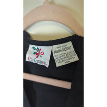 Load image into Gallery viewer, Nostalgic Vintage Winter Festival Embroidered Patchwork Holiday Vest Women's Med.