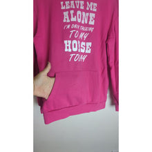 Load image into Gallery viewer, Horse Girl Cozy Hooded Barn Sweatshirt Kangaroo Pocket Women's Medium