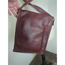 Load image into Gallery viewer, Vintage Collegiate Leather Messenger Bag Crossbody Western Traveler