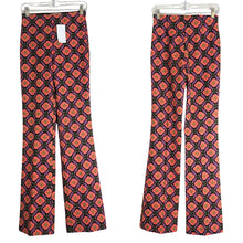 Load image into Gallery viewer, NWT Mango Vintage Inspired 70's Straight Leg Flared Pants Leggings Small