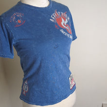 Load image into Gallery viewer, Vintage Affliction T-shirt Patchwork Distressed Unisex X-Small/Small