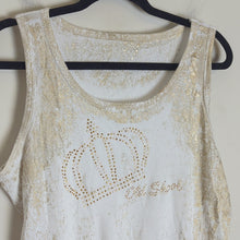 Load image into Gallery viewer, Y2K Old Skool Tank With Beaded Crown Women's XL