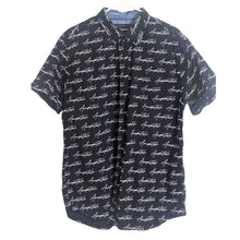 Load image into Gallery viewer, NWOT Logo All-Over Print Aeropostale Button Down Shirt Men's Size XL