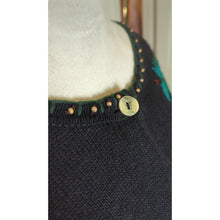 Load image into Gallery viewer, 90's Maximalists Playful Art to Wear Button-down Knit Cardigan Women's XL
