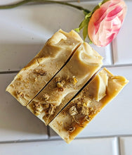 Load image into Gallery viewer, Gift Mystery boxes!!! Includes 2 Handcrafted Soaps, 1 Lotion or Body Butter,1 Lip Butter, 1 Soap Saver Bag!! $50 value!