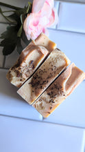 Load image into Gallery viewer, The Pink Hippie Goat Milk Soap Bar 4.5 oz Anxiety Free Essential Oil Blend Patchouli, Geranium, Ylang Ylang